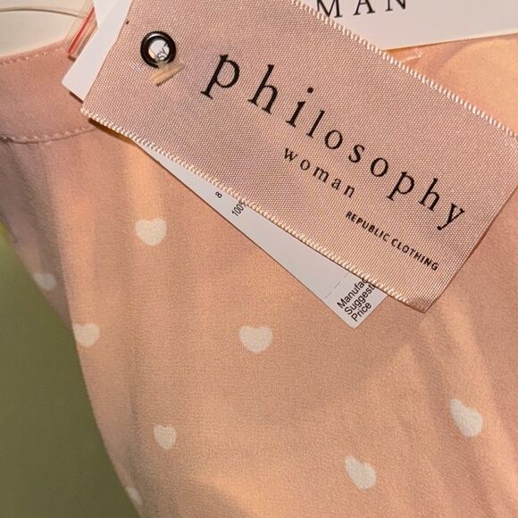 Peach Polka Dot Women's Top - Picture 7 of 8